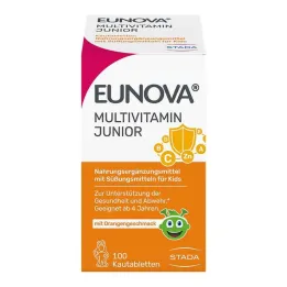 Eunova Junior kauwtabletten met sinaasappelsmaak, 100 stuks