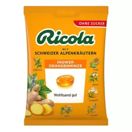 RICOLA o.Z.Bag Gember Sinaasappel Munt Bonbons, 75 g