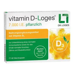 VITAMIN D-LOGES 7.000 IE kruiden wekelijkse depot, 60 stuks