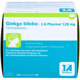GINKGO BILOBA-1A Pharma 120 mg filmomhulde tabletten, 120 stuks