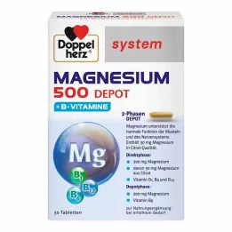 DOPPELHERZ Magnesium 500 Depot systeem tabletten, 30 stuks
