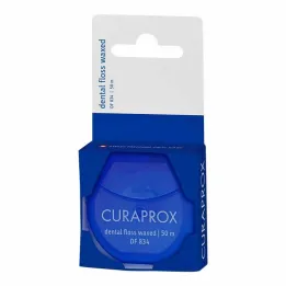 Curaprox DF 834 tandzijde, gewaxte muntdispenser, 50 m