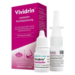 Vividrin® Azelastine combinatiepakket voor hooikoorts & allergieën, 1 st