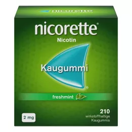 NICORETTE 2 mg verse munt kauwgom, 210 stuks