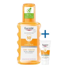 Eucerin Sun Oil Control Body transparante Spray LSF 50+, 200 ml