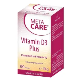 Meta Care Vitamine D3 Plus 10.000 IE + 80 µg K2-capsules, 60 stuks