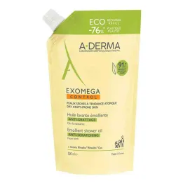 A-derma Exomega Control Doucheolie Navulling (500 ml)