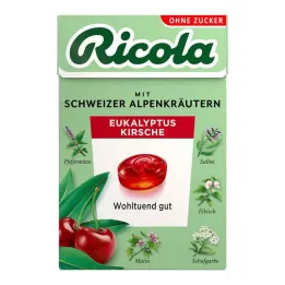 Ricola zonder suikerdoos eucalyptus-kersensnoepjes, 50 g