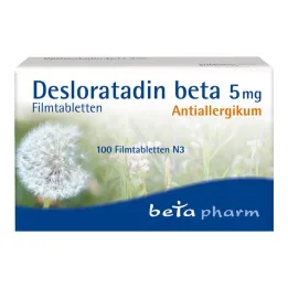 Desloratadine bèta 5 mg filmomhulde tabletten, 100 stuks