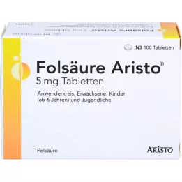 FOLSÄURE ARISTO 5 mg tabletten, 100 st