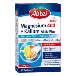 Abbey Magnesium 400 + Kaliumtabletten, 30 st