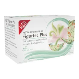 H&S Figuur Tea Plus met zink- en seleniumfilterzak, 20X1,5 g