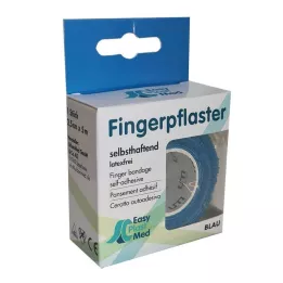 UM EASYPLAST Vingerpleister zelfklevend 2,5 cm x 5 m blauw, 1 stuk