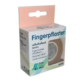 UM EASYPLAST Vingerpleister zelfklevend 2,5 cm x 5 m beige, 1 stuk