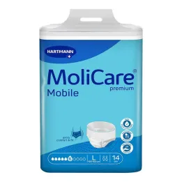 Molicare Premium Mobile 6 druppels maat L, 14 stuks