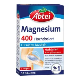 Abbey Magnesium 400 hooggedoseerde tabletten, 30 stuks