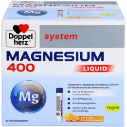DOPPELHERZ Magnesium 400 vloeibare systeem Trinkamp., 30 st