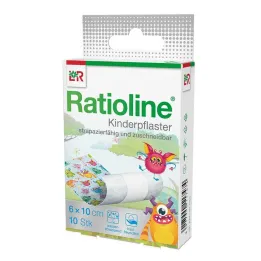 Ratioline kinderpleisters zijn op maat te knippen 6 cm x 1 m, 10 stuks