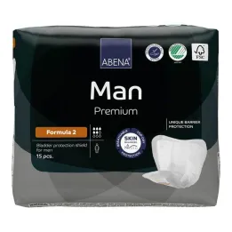 Abena Man Premium formule 2 inlegzolen, 15 stuks