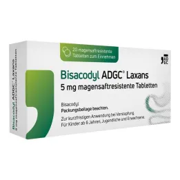 Bisacodyl ADGC® Laxans 5 mg maagsapresistente tabletten, 20 stuks