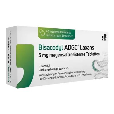 Bisacodyl ADGC® Laxans 5 mg maagsapresistente tabletten, 40 stuks Bisacodyl ADGC® Laxans 5 mg maagsapresistente tabletten, 40 stuks