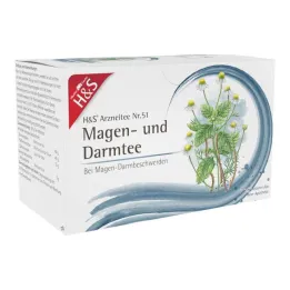 H&amp;S® maag- en darmtheefilterzakjes, 20X2,0 g