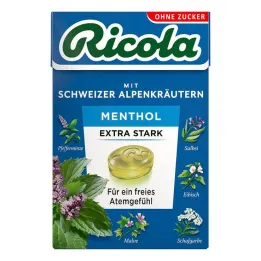 Ricola suikervrije menthol extra sterke snoepjes, 50 g