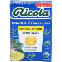 RICOLA o.Z.Box Menthol-Citroen extra sterke snoepjes, 50 g