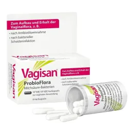 Vagisan Probioflora melkzuurbacteriën harde capsules, 8 stuks