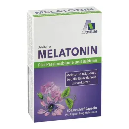 Melatonine + passiebloem + valeriaan capsules, 60 st
