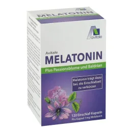 Melatonine + passiebloem + valeriaan capsules, 120 stuks