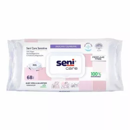 SENI care sensitive vochtige doekjes, 68 stuks