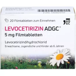 LEVOCETIRIZIN ADGC 5 mg filmomhulde tabletten, 20 st