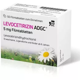 LEVOCETIRIZIN ADGC 5 mg filmomhulde tabletten, 50 st
