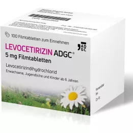 LEVOCETIRIZIN ADGC 5 mg filmomhulde tabletten, 100 st