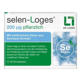 Selenium-Loges 200 µg plantaardige filmomhulde tabletten, 60 stuks