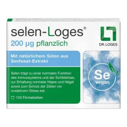 Selen-Loges 200 µg plantaardige filmomhulde tabletten, 120 stuks