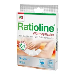Ratioline warmtepleisters nek/schouder 9x29 cm, 3 st