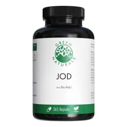 Green Naturals Jodium uit biologische kelp 200 µg capsules, 365 st
