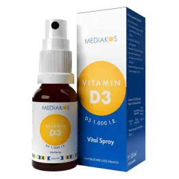 Vitamine D3 1000 IE Mediakos Vital Spray, 20 ml