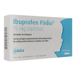Ibuprofen Pedia 75 mg zetpillen, 10 stuks