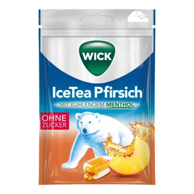 WICK Icetea perziksnoepjes zonder suiker, 72 g