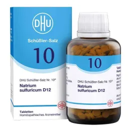 DHU Schüßlerzout nr. 10 natriumsulphuricum D12 tabletten, 900 stuks