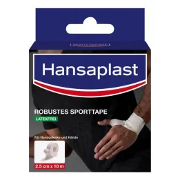 Hansaplast robuuste sporttape 2,5 cmx10 m wit, 1 stuk
