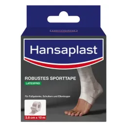 Hansaplast robuuste sporttape 3,8 cmx10 m wit, 1 stuk
