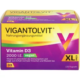 VIGANTOLVIT 2000 IE vitamine D3 veganistische zachte capsules, 120 st