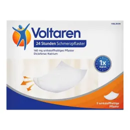 Voltaren 24-uurs pijnpleisters met diclofenac, 5 pleisters