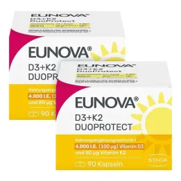 Eunova Duoprotect D3 + K2 4000 I.E. / 80 µg capsules, 2x90 st