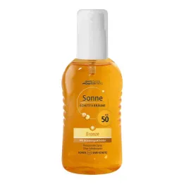 Zonbescherming & tan pompspray brons LSF 50, 200 ml