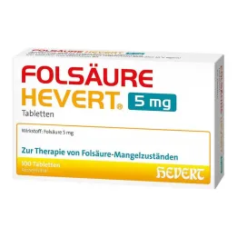 Foliumzuur Hevert 5 mg tabletten, 100 st